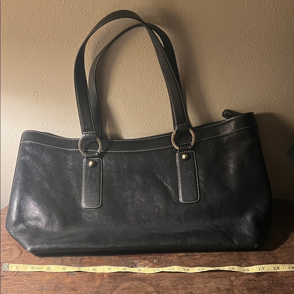 Nordstrom Black Leather Tote Bag